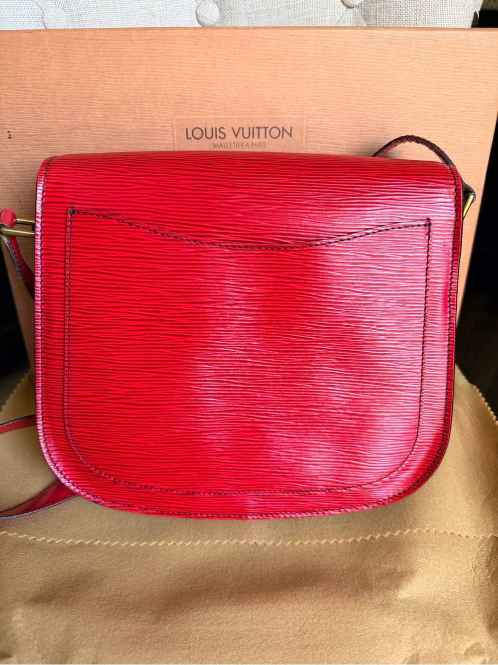 Louis Vuitton Saint Cloud GM Red Epi Leather Crossbody Adjustable Shoulder Strap - Picture 2 of 10